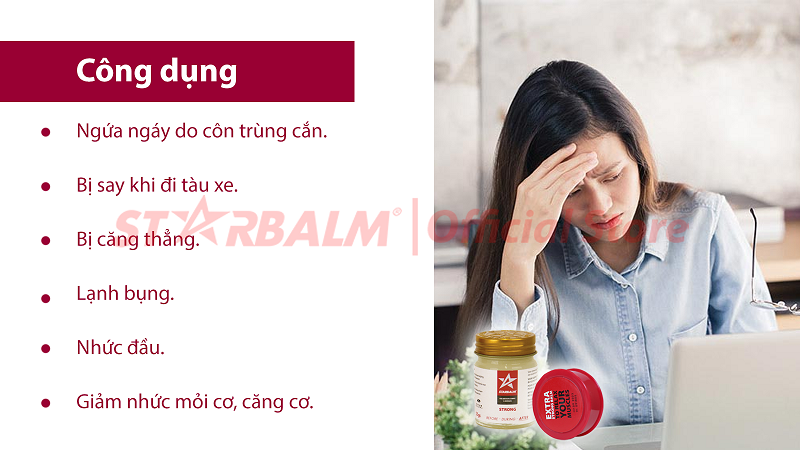 cao đỏ starbalm dầu cù