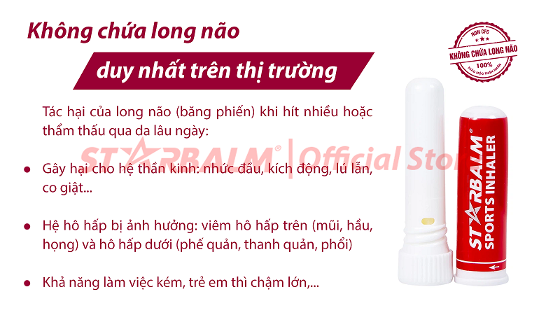 chai ống hít starbalm