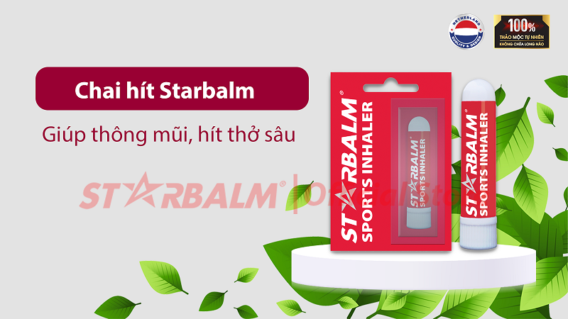 chai ống hít starbalm