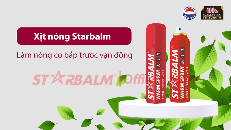 chai xịt nóng starbalm