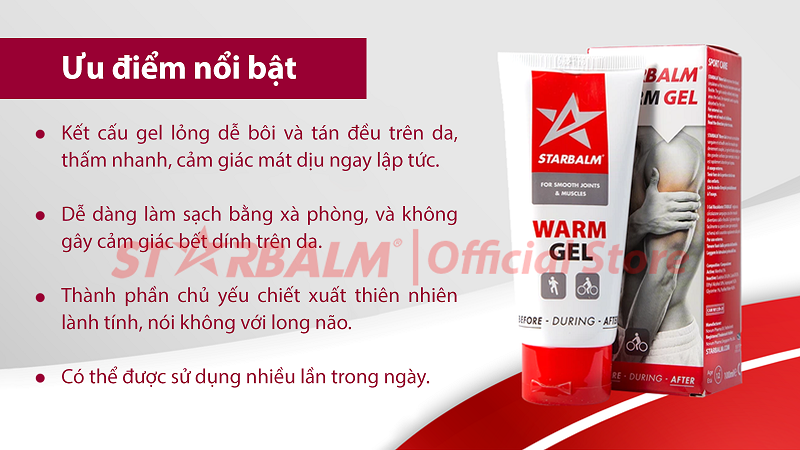 gel làm nóng starbalm